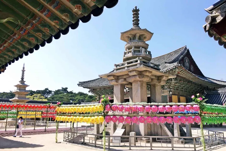 Dabotap Pagoda in the Bulguksa Temple courtyard