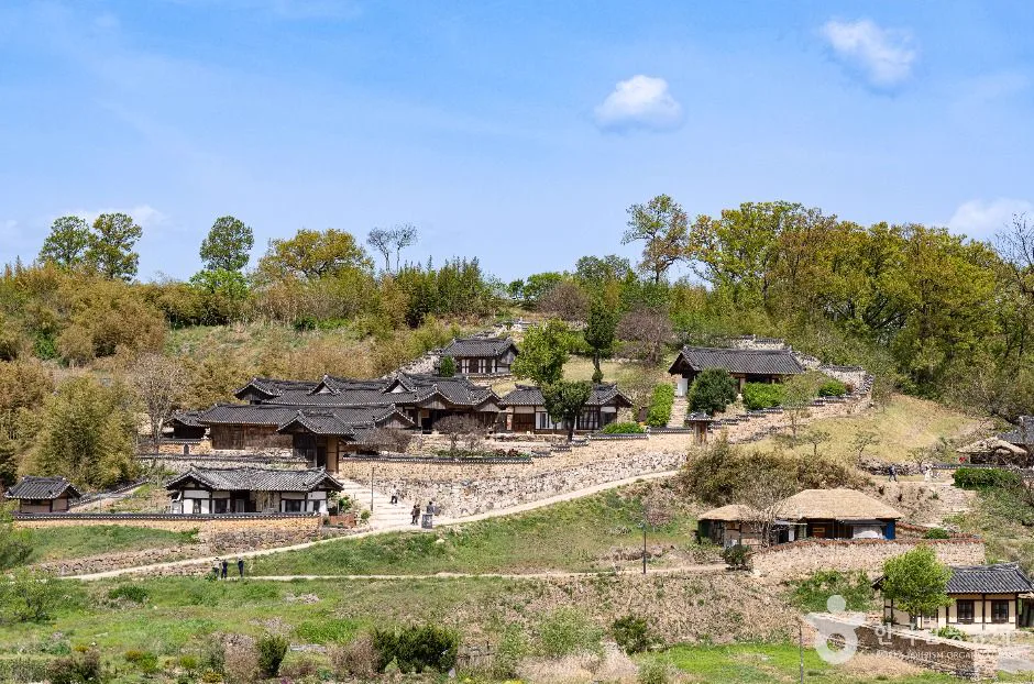 良洞村內的傳統屋舍和村內步道
