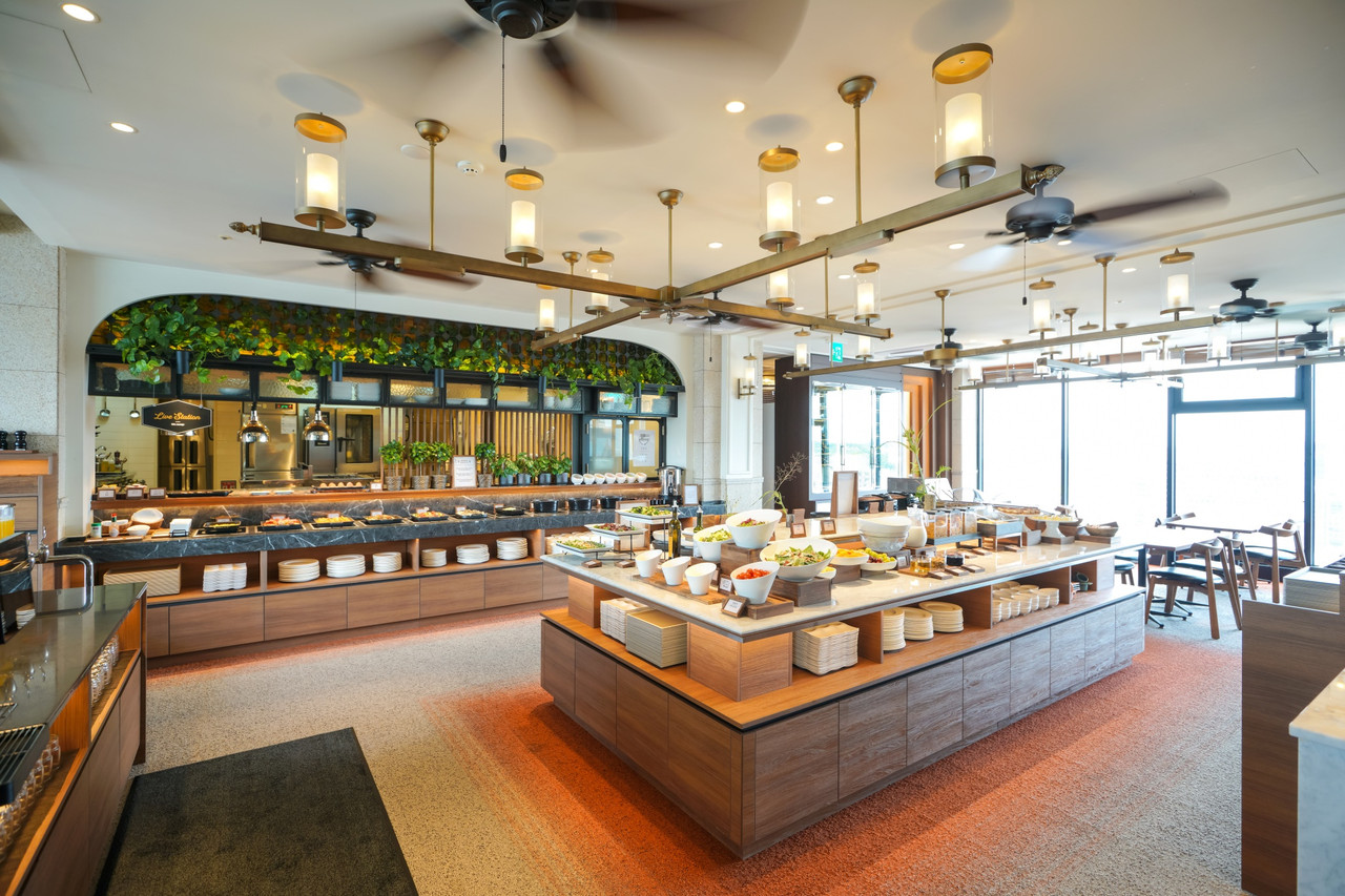 Solaria Nishitetsu Hotel Seoul Myeongdong 早餐餐檯